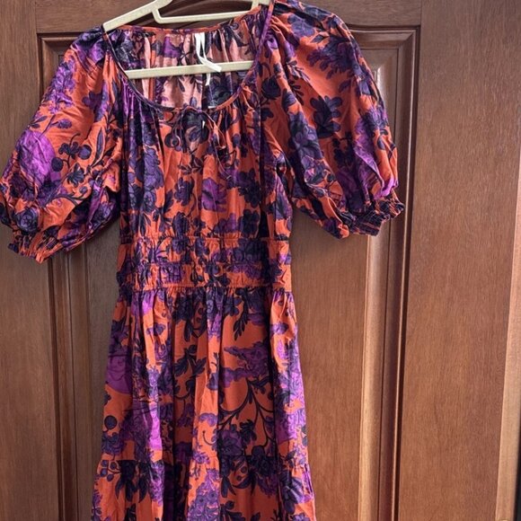 The Somerset Maxi Dress: Puff-Sleeve Edition Cottagecore Floral - Picture 4 of 6